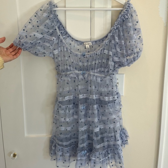 For Love and Lemons Harper ruffle slip dress size small - Picture 6 of 12